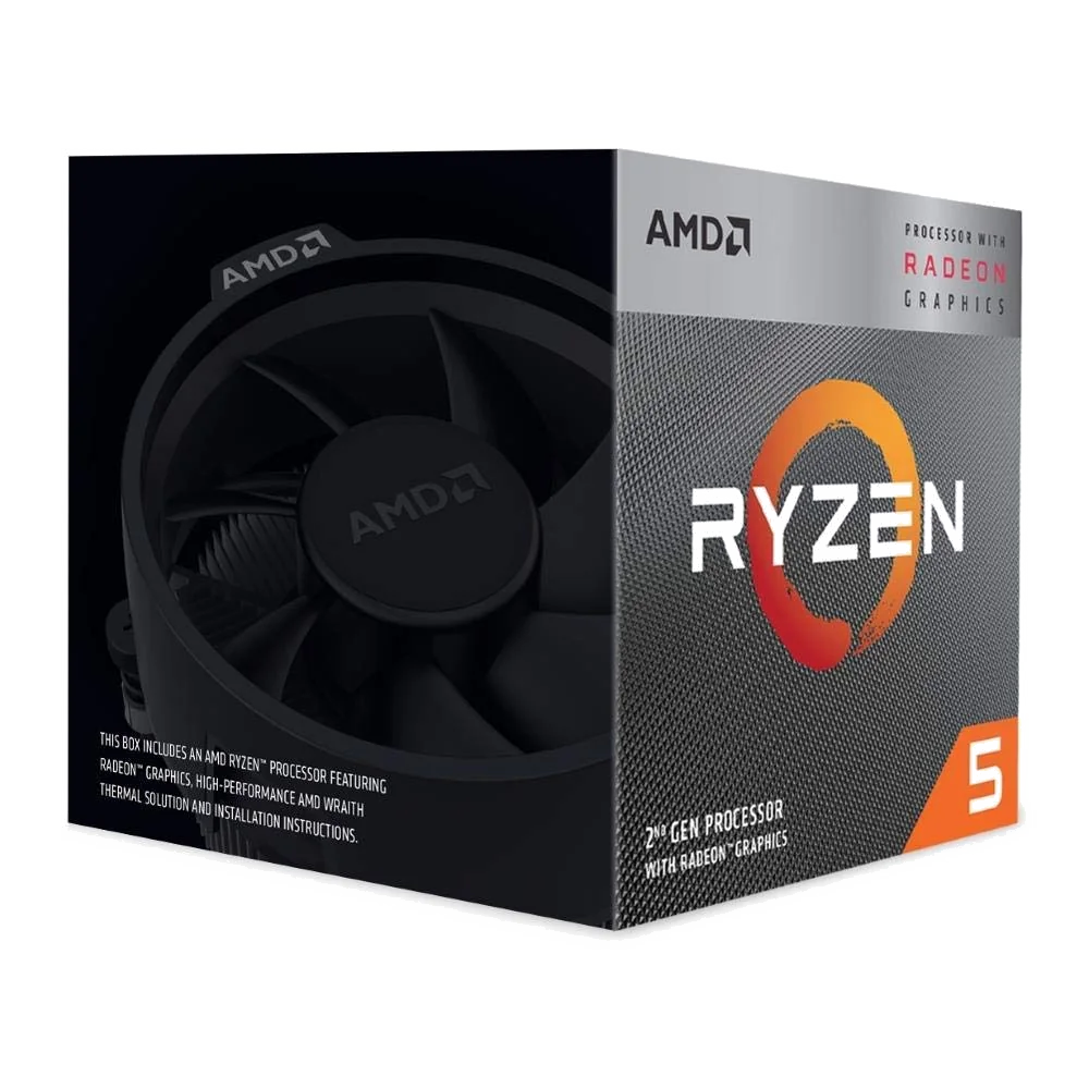 Processeur AMD Ryzen 5 3400G avec Graphiques Radeon Vega 11 - Socket AM4