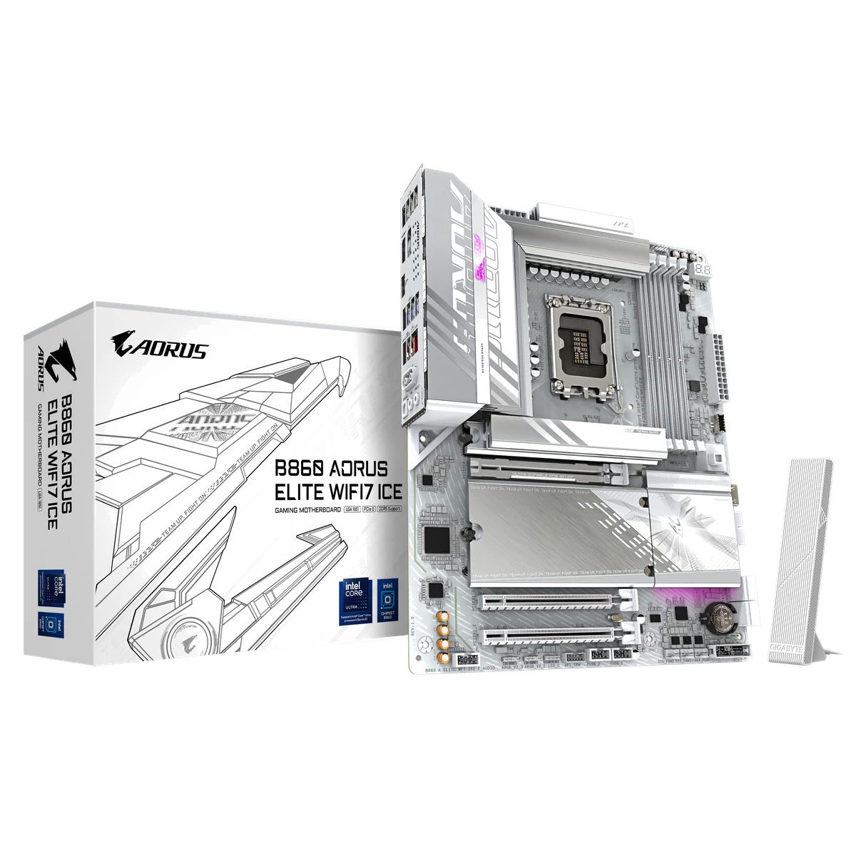 GIGABYTE B860 AORUS ELITE WIFI7 ICE - Carte mère Intel Core Ultra