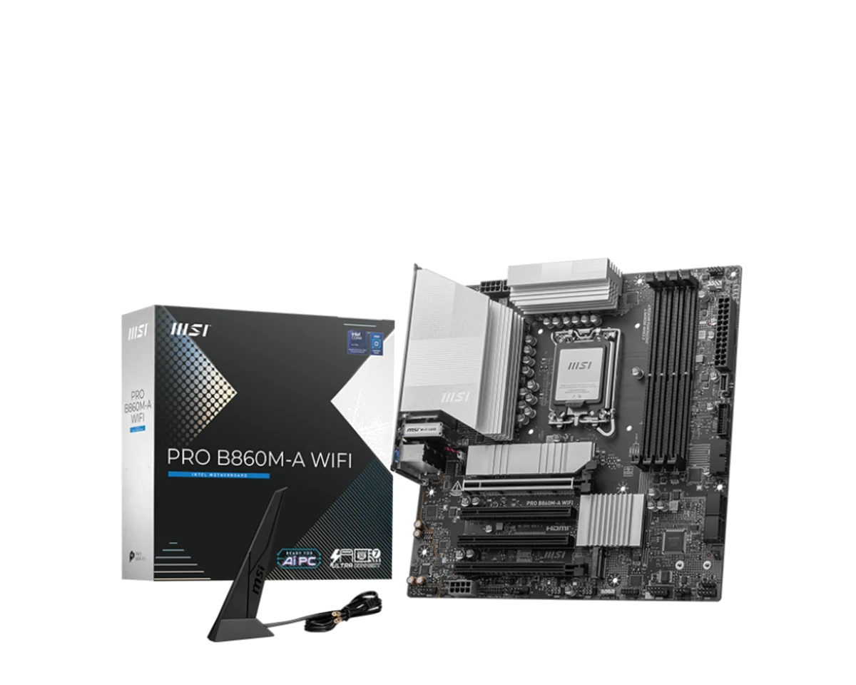 MSI PRO B860M-A WIFI carte mère Intel B860 LGA 1851 (Socket V1) micro ATX