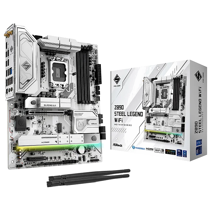 Carte Mère ASRock Z890 Steel Legend WiFi - Socket 1851, DDR5, PCIe 5.0, WiFi 7
