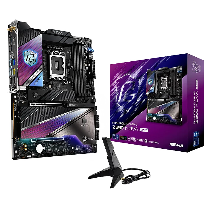 Carte Mère ASRock Z890 Nova WiFi - ATX - Socket LGA 1851 - DDR5 - PCIe 5.0 - WiFi 7