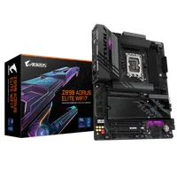 GIGABYTE Carte mère Z890 AORUS ELITE WIFI7 - Prend en charge les processeurs Intel Core Ultra (Série 2), VRM à 16+1+2 phases, jusqu'à 8800MHz DDR5 (OC), 1xPCIe 5.0 + 3xPCIe 4.0, Wi-Fi 7, LAN 2.5GbE, Thunderbolt 4