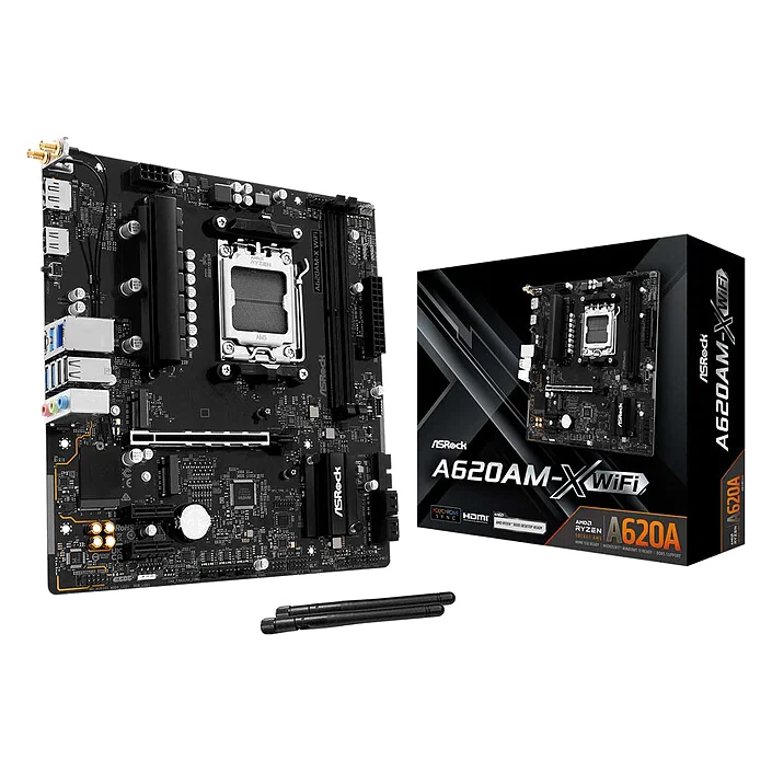 Carte Mère ASRock A620AM-X WiFi Socket AM5 Micro ATX DDR5