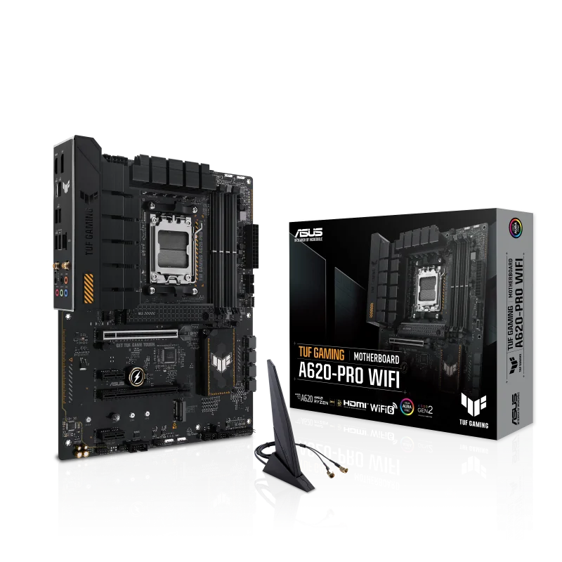 ASUS TUF GAMING A620-PRO WIFI AMD A620 Emplacement AM5 ATX