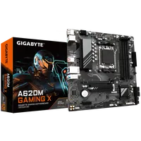 GIGABYTE A620M GAMING X Carte Mère - Prend en charge les processeurs AMD Ryzen 8000, VRM numérique 8+2+1 phases, jusqu'à 8000MHz DDR5 (OC), 1xPCIe 4.0 M.2, LAN GbE, USB 3.2 Gen 2