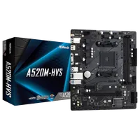 Carte Mère ASRock A520M-HVS - Micro ATX, Socket AM4, DDR4, M.2 - 2