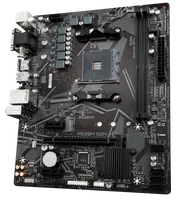 GIGABYTE Carte mère A520M S2H - Prend en charge les processeurs AMD Ryzen série 5000 AM4, VRM numérique pur 4+3 phases, jusqu'à 5100 MHz DDR4 (OC), PCIe 3.0 x4 M.2, LAN GbE, USB 3.2 Gen 1 - 4