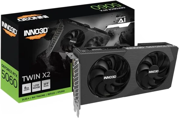 Carte Graphique Inno3D GeForce RTX 5060 Twin X2 8 Go GDDR7