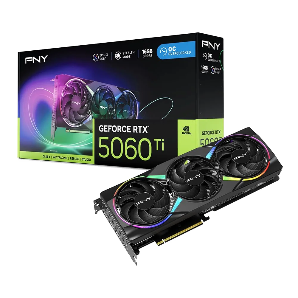 Carte Graphique PNY GeForce RTX 5060 Ti Dual Fan 8Go
