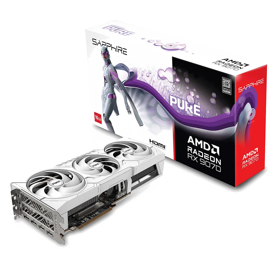 Carte Graphique Sapphire Radeon RX 9070 Pure Gaming OC