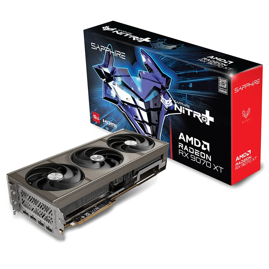 Carte Graphique Sapphire Radeon RX 9070 XT Nitro+ Gaming OC
