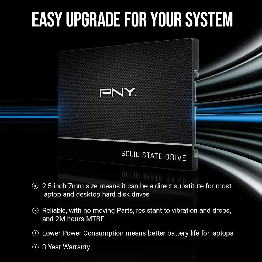 Disque SSD Interne PNY CS900 2To 2.5" SATA III - Performance et Fiabilité