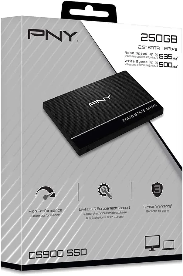 Disque SSD Interne PNY CS900 2To 2.5" SATA III - Performance et Fiabilité