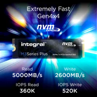 Integral INSSD500GM280NM3P - SSD 500 Go M.2 NVMe PCIe 4.0 - 2
