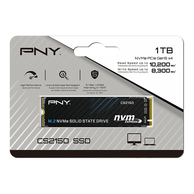 SSD PNY CS2140 1To M.2 NVMe PCIe 4.0 - Haute Performance