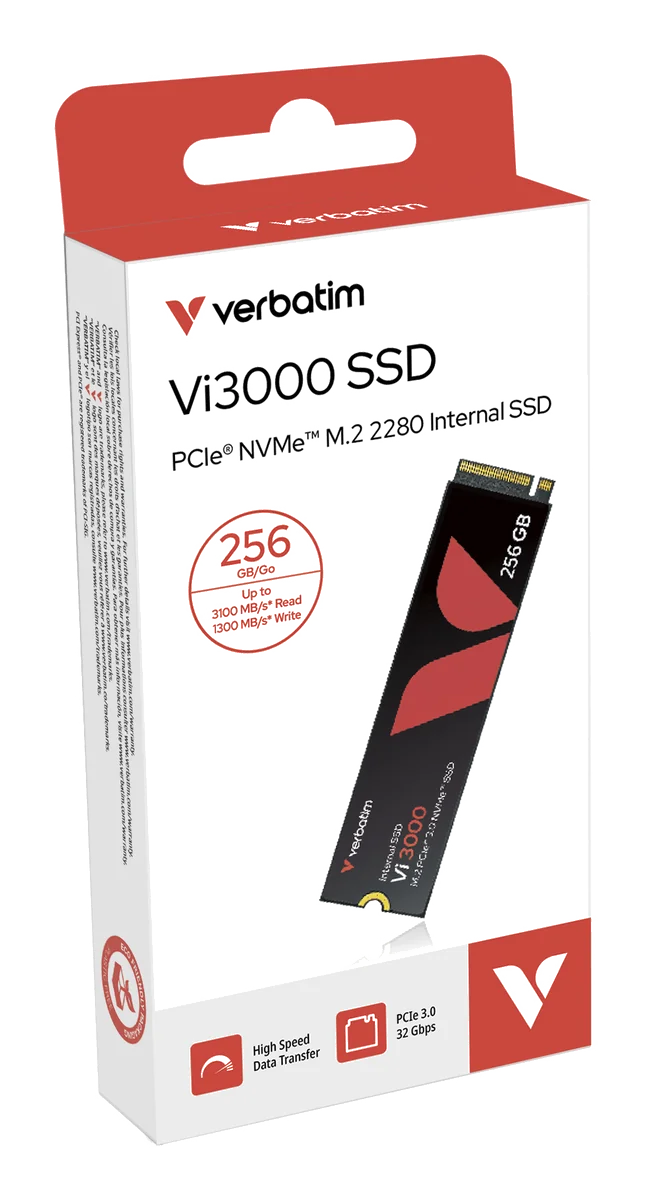 Verbatim Vi3000 256 Go M.2 PCI Express 3.0 NVMe