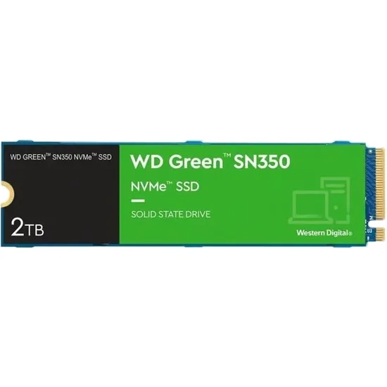 Disque SSD Western Digital Green SN350 2To  - NVMe M.2 Type 2280