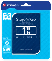 Verbatim Disque dur portable USB Store 'n' Go 3.0, 1 To - Bleu - 3
