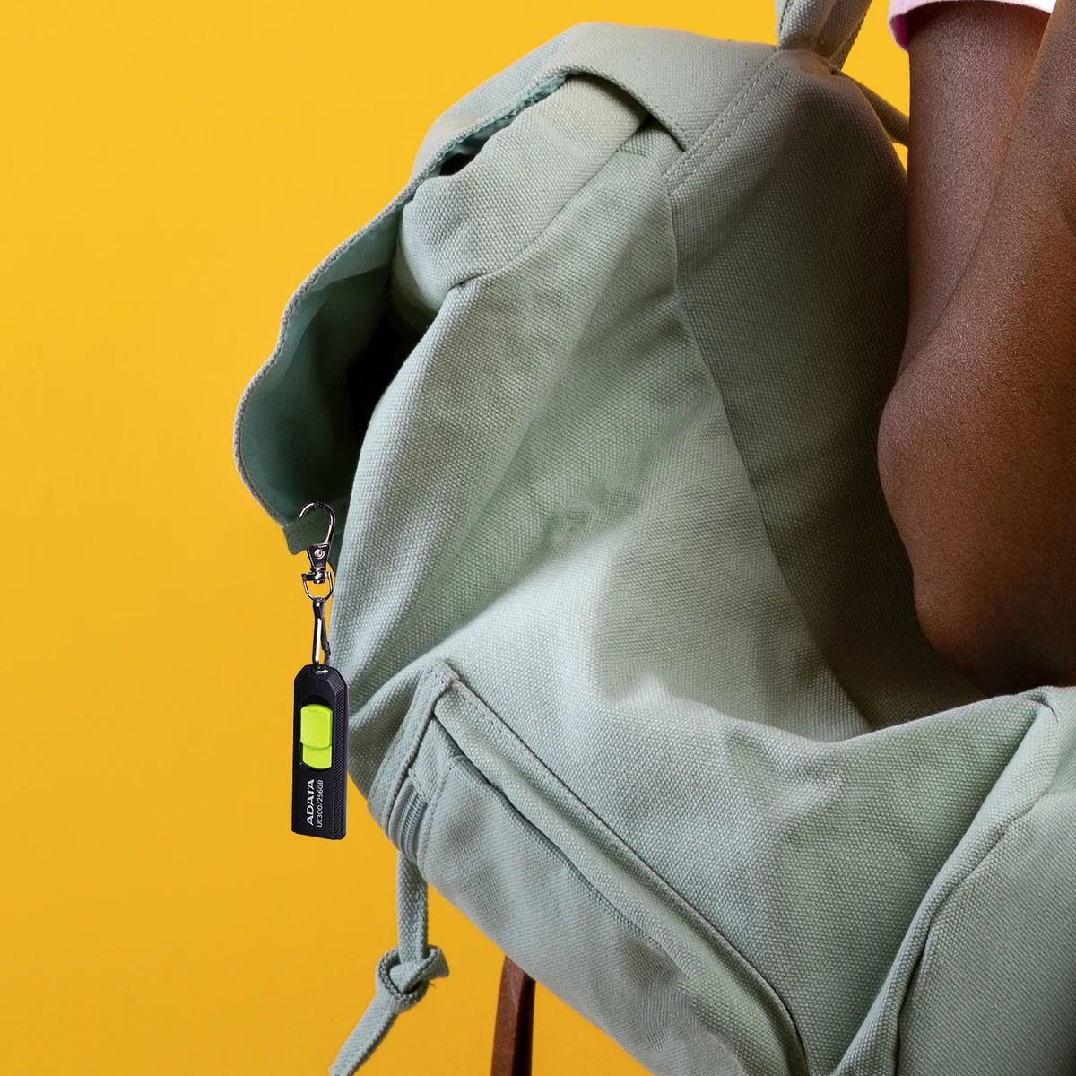 ADATA UC300 lecteur USB flash 256 Go USB Type-C 3.2 Gen 1 (3.1 Gen 1) Noir, Vert