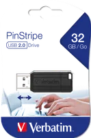 Verbatim Micro-clé USBPinStripe de 32 Go - noire - 5