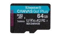 Kingston Technology Carte microSDXC Canvas Go Plus 200 Mo/s A2 U3 V30 64 Go + adaptateur - 3