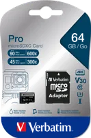 Verbatim Pro 64 Go MicroSDXC UHS Classe 10 - 3