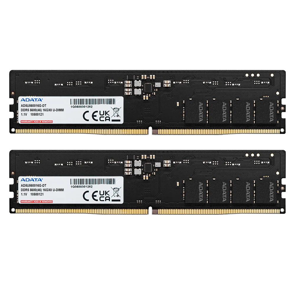 ADATA DDR5 5600 U-DIMM module de mémoire 32 Go 2 x 16 Go 288-pin DIMM ECC