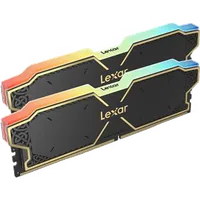 Kit Barrettes Mémoire Lexar Ares RGB DDR5 32Go (2x16Go) 6000MHz Noir - 3