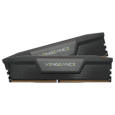 Kit Mémoire RAM DDR5 Corsair Vengeance RGB 32Go (2x16Go) 5200MHz CL40 Noir