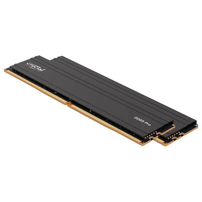 Barrette Mémoire Crucial Pro 16 Go DDR5 5600 MHz CL46 - Noir