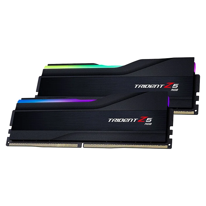 Kit Barrette Mémoire G.SKILL Trident Z5 RGB 32 Go (2x16 Go) DDR5 6400 MHz CL30 Noir