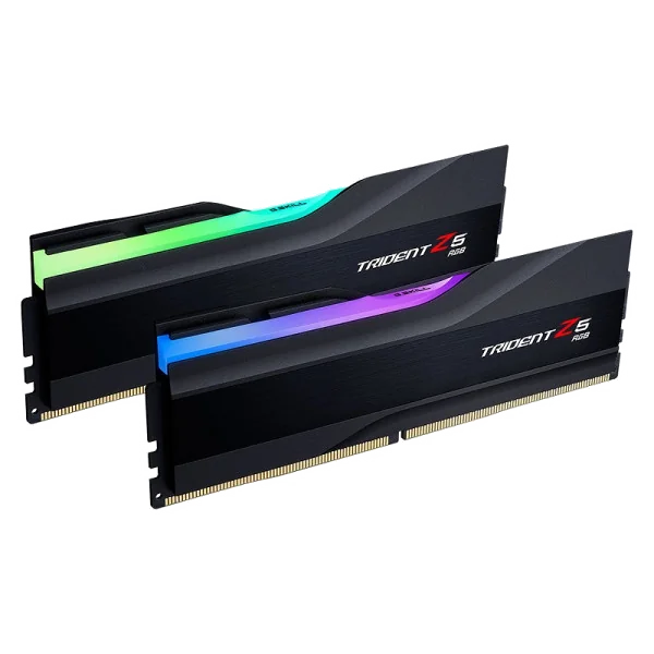 Kit Barrettes Mémoire G.Skill Trident Z5 RGB 32Go (2x16Go) DDR5 6000MHz CL36 Noir