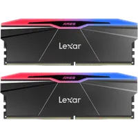 Kit Barrettes Mémoire Lexar Ares RGB 32Go (2x16Go) DDR5 6000MHz Noir - 1