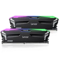 Kit Barrettes mémoire 32Go (2x16Go) DIMM DDR5 Lexar Ares RGB 6800MHz (Noir) - 2