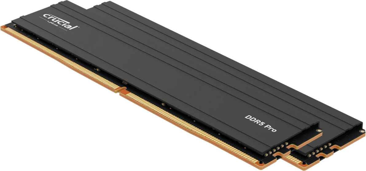 Barrette Mémoire Crucial Pro 24Go DDR5 5600MHz Noir