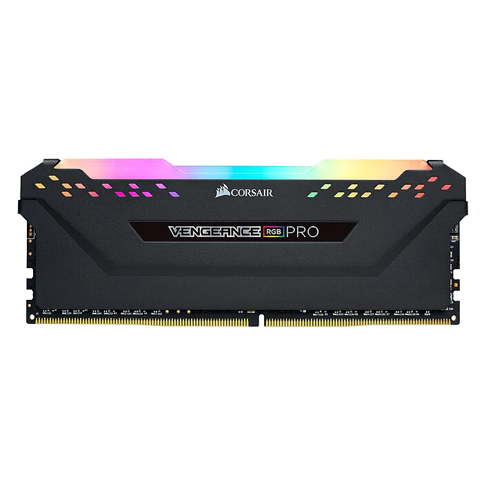 Kit Mémoire RAM DDR4 Corsair Vengeance Pro RGB 32 Go (2x16 Go) 3200 MHz CL16 Noir
