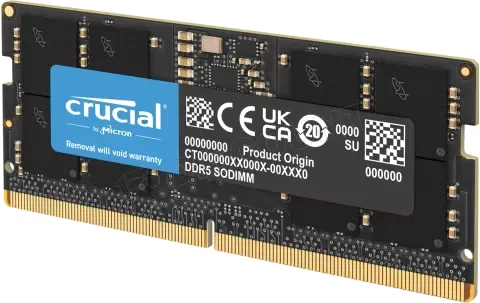 Barrette Mémoire SODIMM DDR5 8Go 5600MHz CL46 - Noir