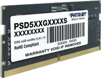 Barrette Mémoire SODIMM DDR4 8Go Patriot Signature Line 3200MHz - 3