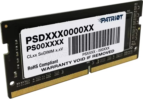 Barrette Mémoire SODIMM DDR4 16Go Patriot Signature Line 3200MHz Noir