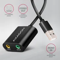 Axagon ADA-12 - Adaptateur Audio Stéréo USB 2.0 - 2