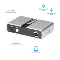 StarTech.com ICUSBAUDIO7D - Carte Son Externe USB 7.1 SPDIF - 7