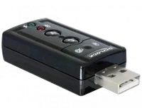 Carte Son Externe USB Dexlan - Mini Format, Haute Compatibilité