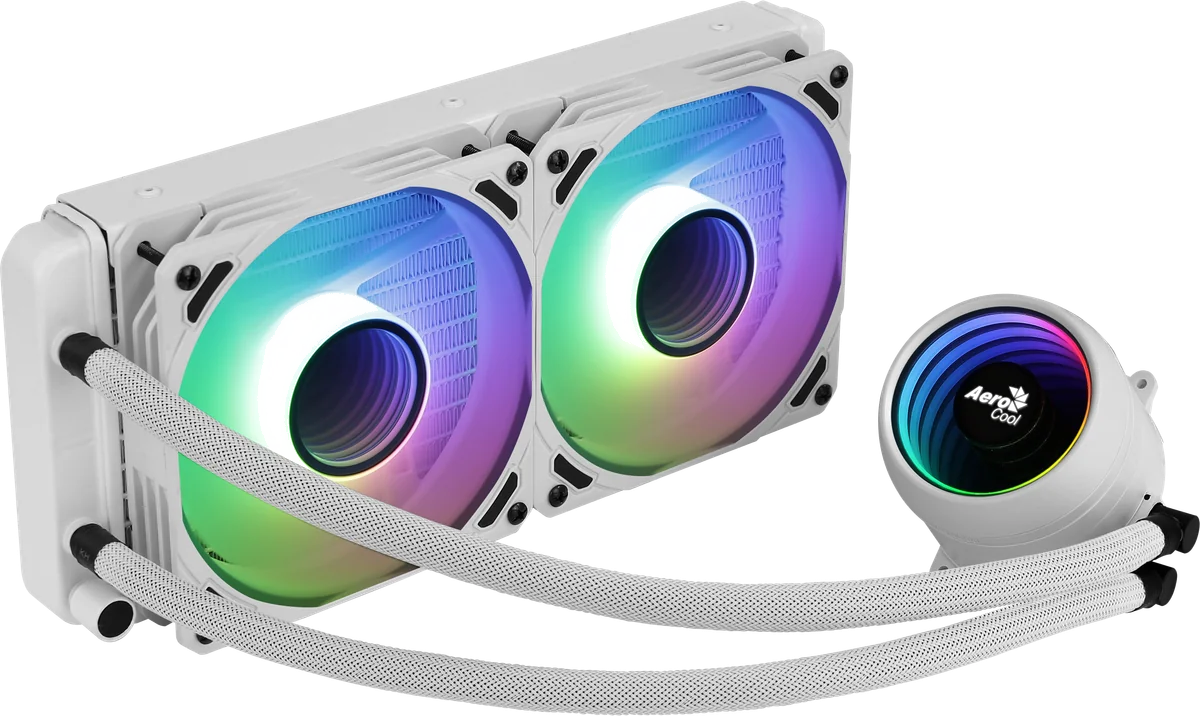 Aerocool Mirage L240 Processeur Refroidisseur de liquide tout-en-un Blanc 1 pièce(s)