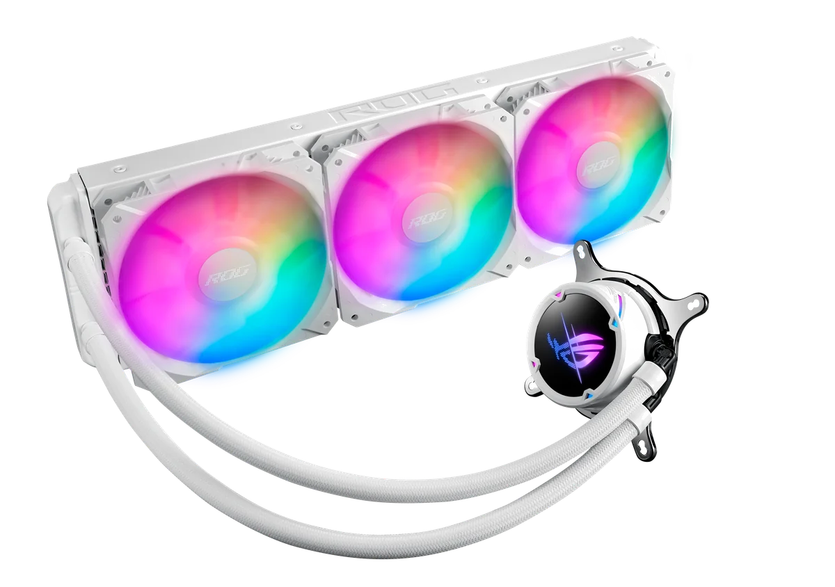 ASUS ROG Strix LC II 360 ARGB White Edition Processeur Refroidisseur de liquide tout-en-un 12 cm Blanc