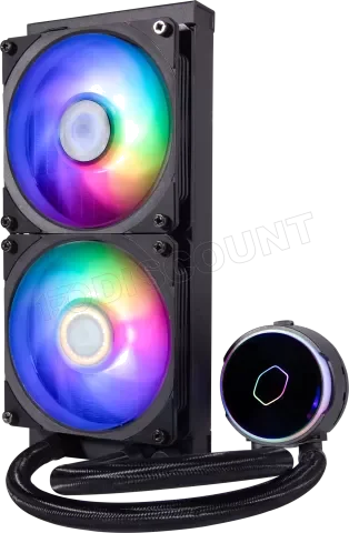 Kit Watercooling AIO Cooler Master MasterLiquid PL240 Flux RGB 240mm Noir