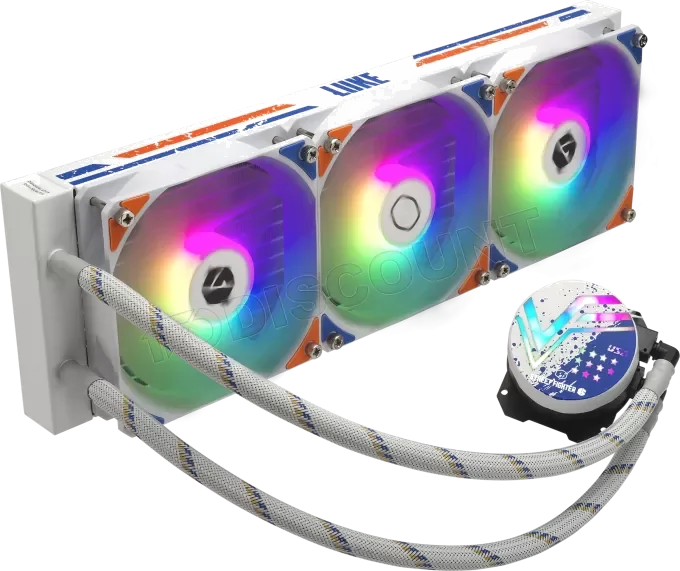 Kit Watercooling AIO Cooler Master MasterLiquid 360L Core SF6 Chun-Li RGB 360mm Blanc/Bleu/Orange