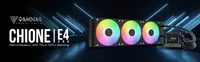 Kit Watercooling AIO Gamdias Chione E4 RGB 360mm Noir avec Écran Numérique - 1