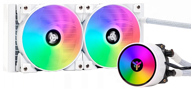 itek EVOLIQ 240 ARGB (White Edition) Processeur Refroidisseur de liquide tout-en-un 12 cm Blanc