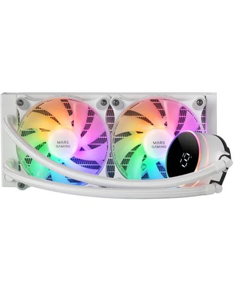 Mars Gaming ML-LCD240 - Refroidissement Liquide AIO ARGB Blanc