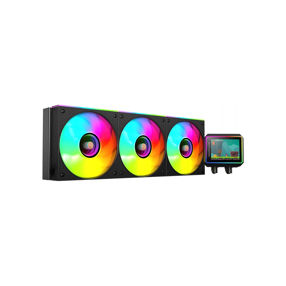 Mars Gaming ML-VISIONII360 Processeur Refroidisseur de liquide tout-en-un 12 cm Noir 1 pièce(s)